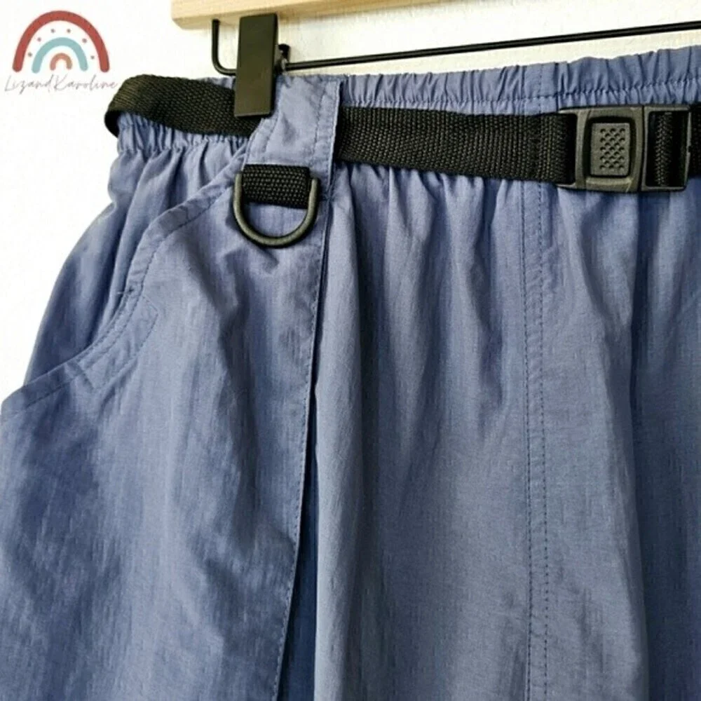 World Wide Sportsman Nylon Outdoor Hiking Athletic Sporty Men's Belted Shorts